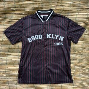 Triumph & Tragedy‎ Brooklyn 1905 Baseball Jersey Button Up Shirt Black Small